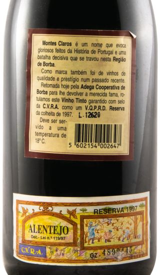 1997 Montes Claros Reserva red