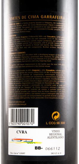 1996 Cortes de Cima Garrafeira tinto