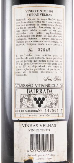 1994 Luís Pato Vinhas Velhas red
