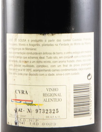 1995 José Maria da Fonseca José de Sousa red Velho red