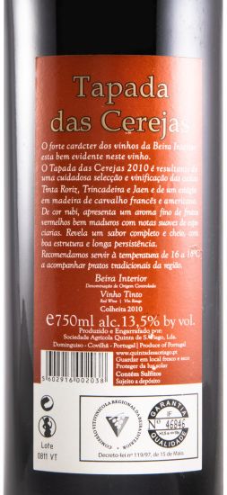 2010 Quinta de São Tiago Tapada das Cerejas red