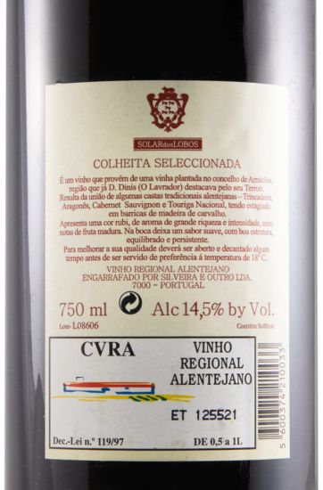 2004 Solar dos Lobos red