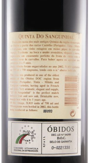 1998 Quinta do Sanguinhal red