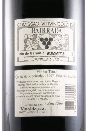 1997 Luís Pato Quinta do Ribeirinho Primeira Escolha tinto