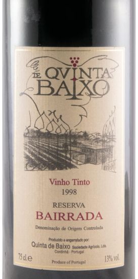 1998 Quinta de Baixo Reserva red