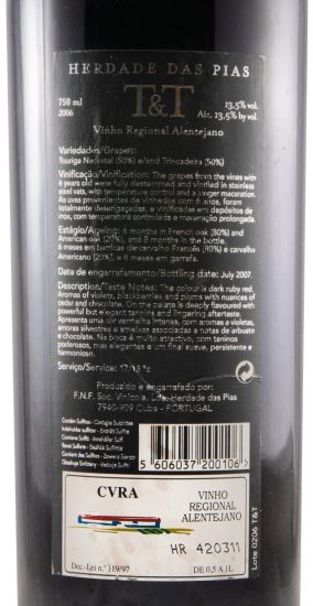 2006 Herdade das Pias TC & T tinto