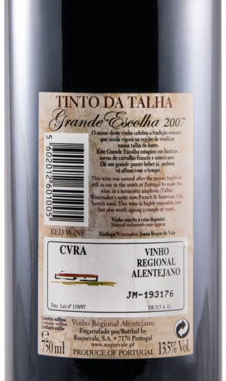 2007 Tinto da Talha Grande Escolha tinto