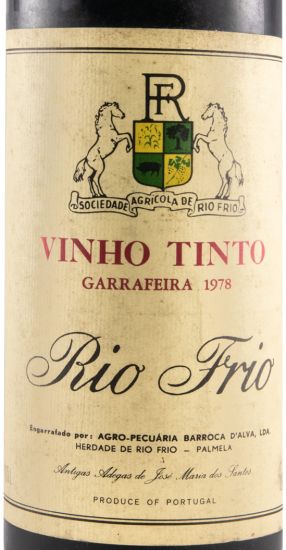 1978 Rio Frio Garrafeira red
