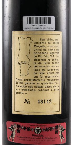 1978 Rio Frio Garrafeira red