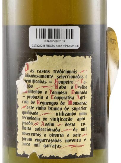 1987 Régia Vindima Seleccionada white