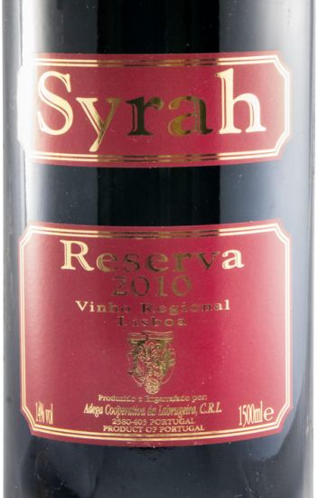 2010 Adega Cooperativa da Labrugeira Syrah Reserva red 1.5L
