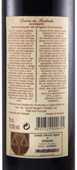 2003 Quinta da Bichinha red