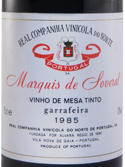 1985 Marquis de Soveral Garrafeira red