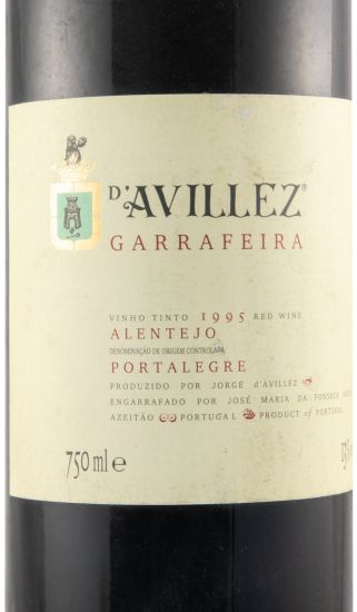 1995 D'Avillez Garrafeira red
