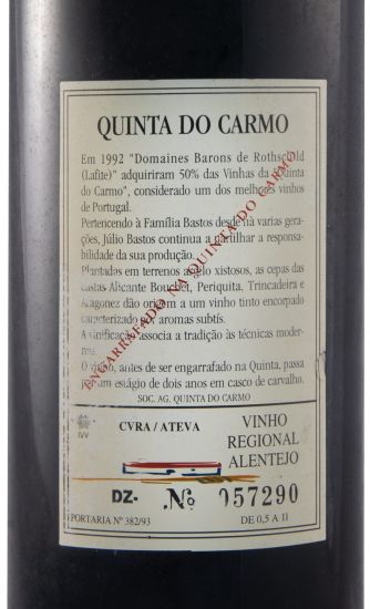 1993 Quinta do Carmo red