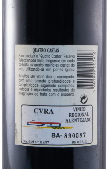 1999 Herdade do Herdade Quatro Castas Reserva red