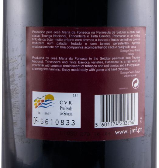 1999 José Maria da Fonseca Pasmados red 1.5L