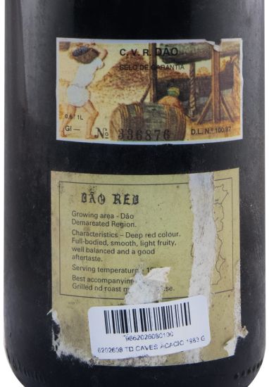 1983 Caves Acácio Garrafeira red