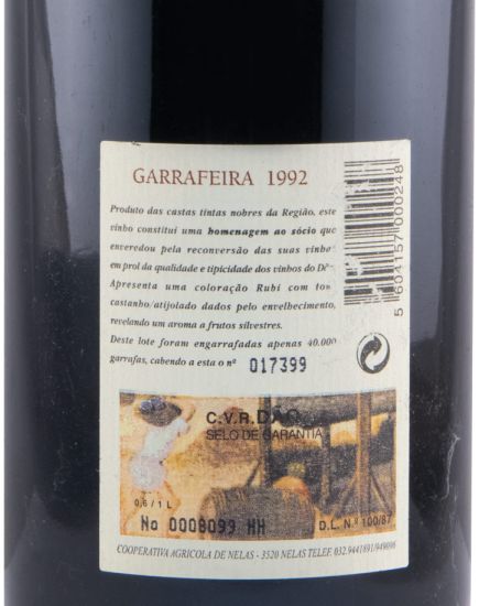 1992 Fernão Gonçalves Garrafeira tinto