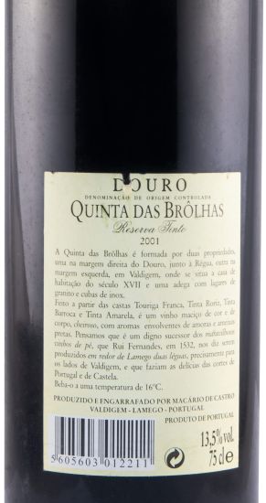2001 Quinta das Brôlhas Reserva red