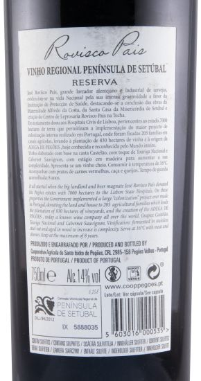 2018 Rovisco Reserva red