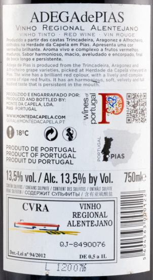 2014 Monte da Capela tinto