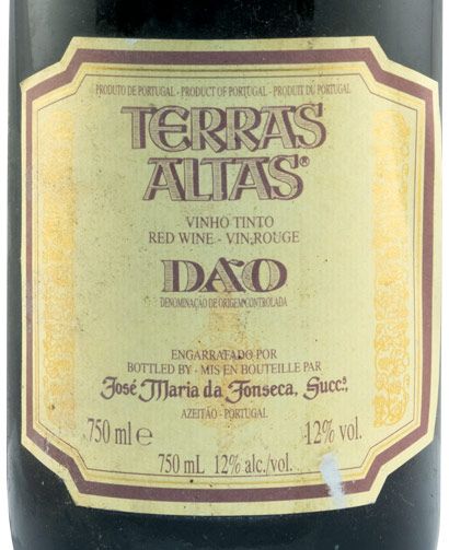 1992 José Maria da Fonseca Dão Terras Altas red