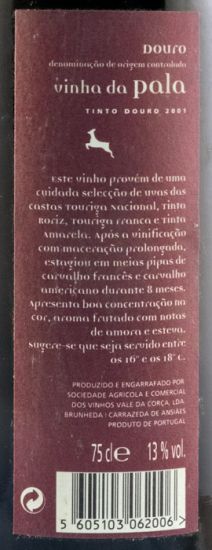 2001 Vinha da Pala red
