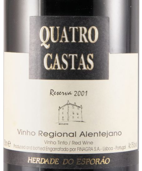 2001 Herdade do Esporão Quatro Castas Reserva red
