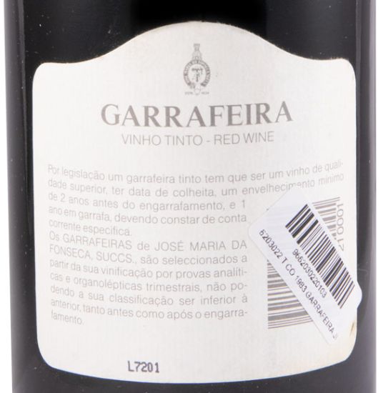 1983 José Maria da Fonseca CO Garrafeira tinto