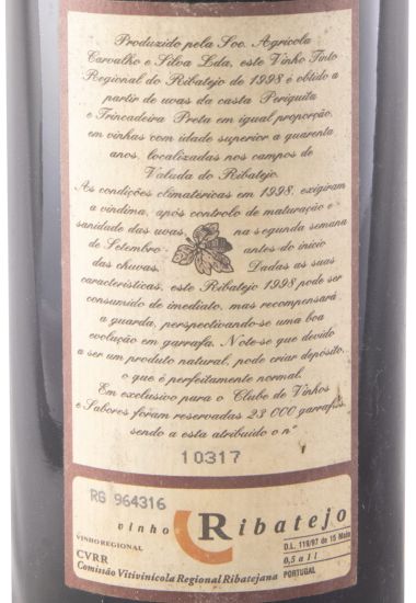 1998 Clube Vinhos & Sabores Ribatejo tinto