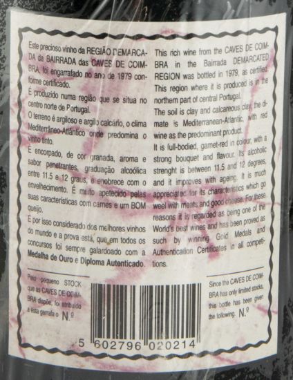 1976 Caves de Coimbra Garrafeira tinto