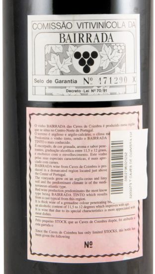 1980 Caves de Coimbra Garrafeira tinto
