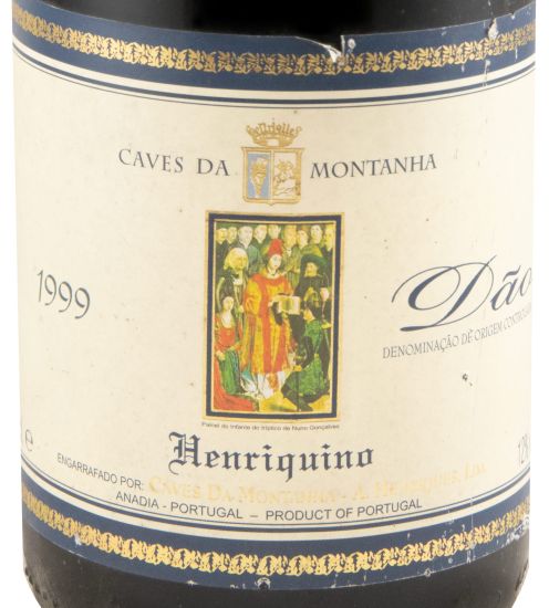 1999 Caves da Montanha Henriquino red (damaged label)