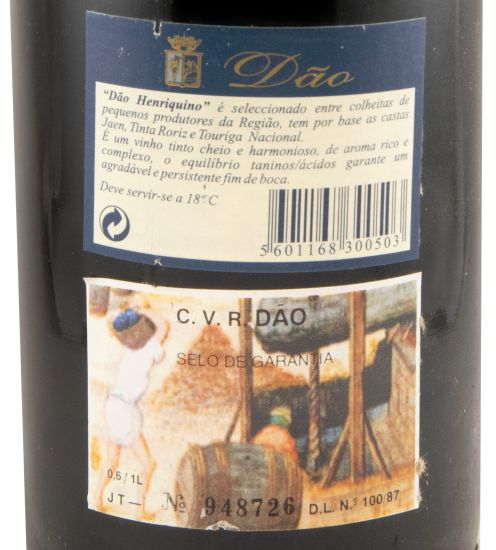 1999 Caves da Montanha Henriquino red (damaged label)