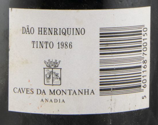 1986 Caves da Montanha Henriquino tinto