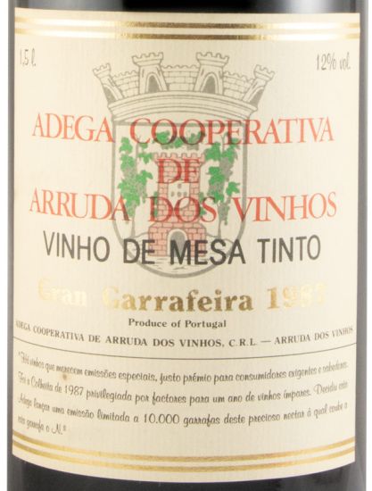 1987 Arruda dos Vinhos Garrafeira red 1.5L