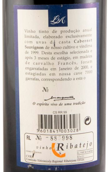 1999 Margaride Cabernet Sauvignon red