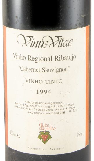 1994 Vinus Vitae Ribatejo Cabernet Sauvignon tinto