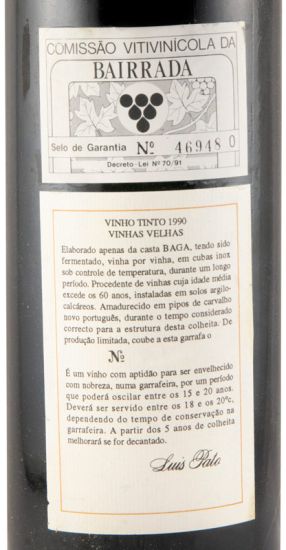 1990 Luís Pato Vinhas Velhas tinto