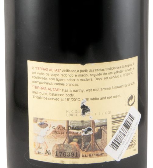 1992 José Maria da Fonseca Dão Terras Altas tinto 1,5L