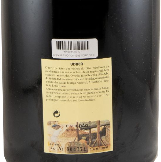 1996 Adro da Sé Reserva red 3L