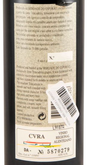 1998 Esporão Trincadeira red 50cl