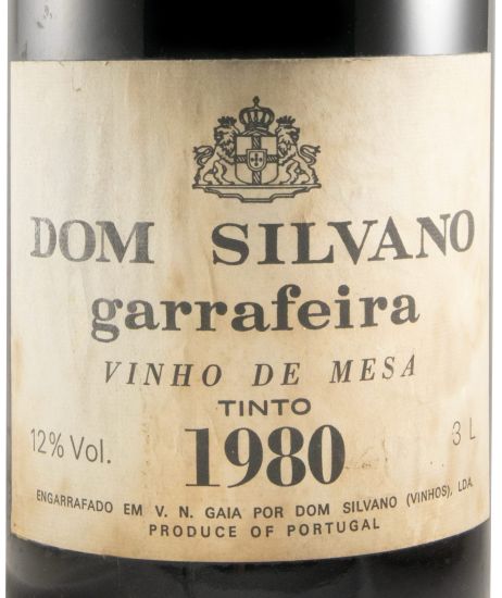 1980 Dom Silvano Garrafeira red 3L