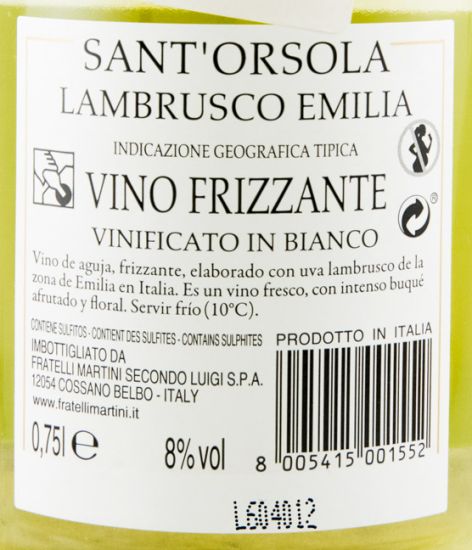 Lambrusco Sant'Orsola branco
