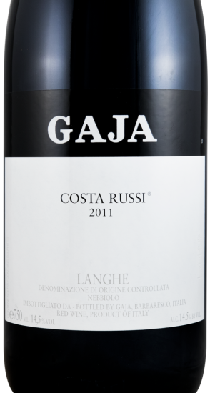 2011 Gaja Costa Russi Barbaresco red