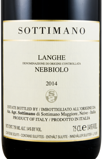 2014 Sottimano Langhe Nebbiolo Piedmonte tinto