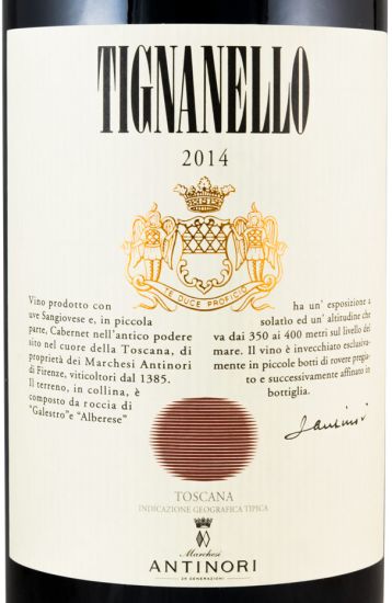 2014 Tignanello red 1.5L