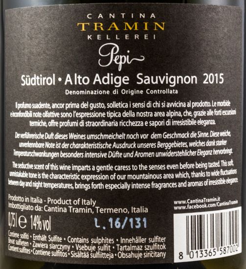 2015 Pepi Sauvignon white