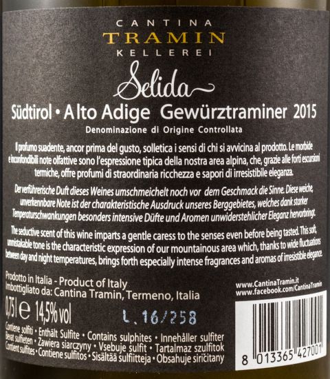 2015 Selida Gewurztraminer branco